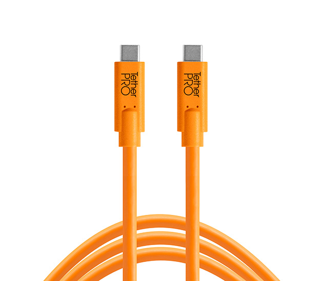 Кабель Tether Tools TetherPro USB-C to USB-C 4.6m, оранжевый (уцененный)