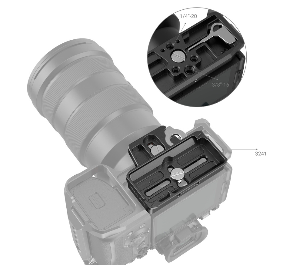 Штативная площадка SmallRig 3162B удлиненная, Arca Swiss
