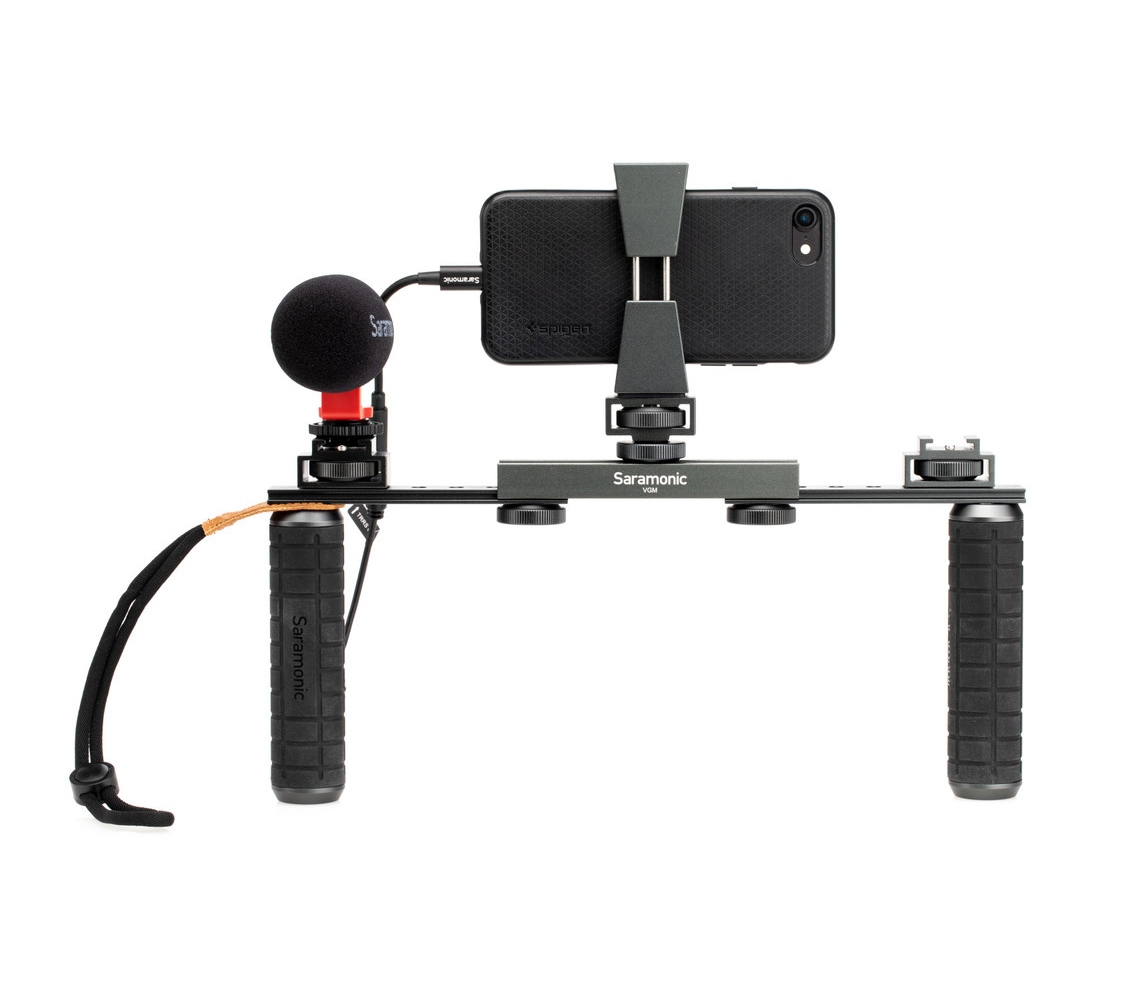 Комплект Saramonic VGM, держатель телефона, микрофон Vmic Mini