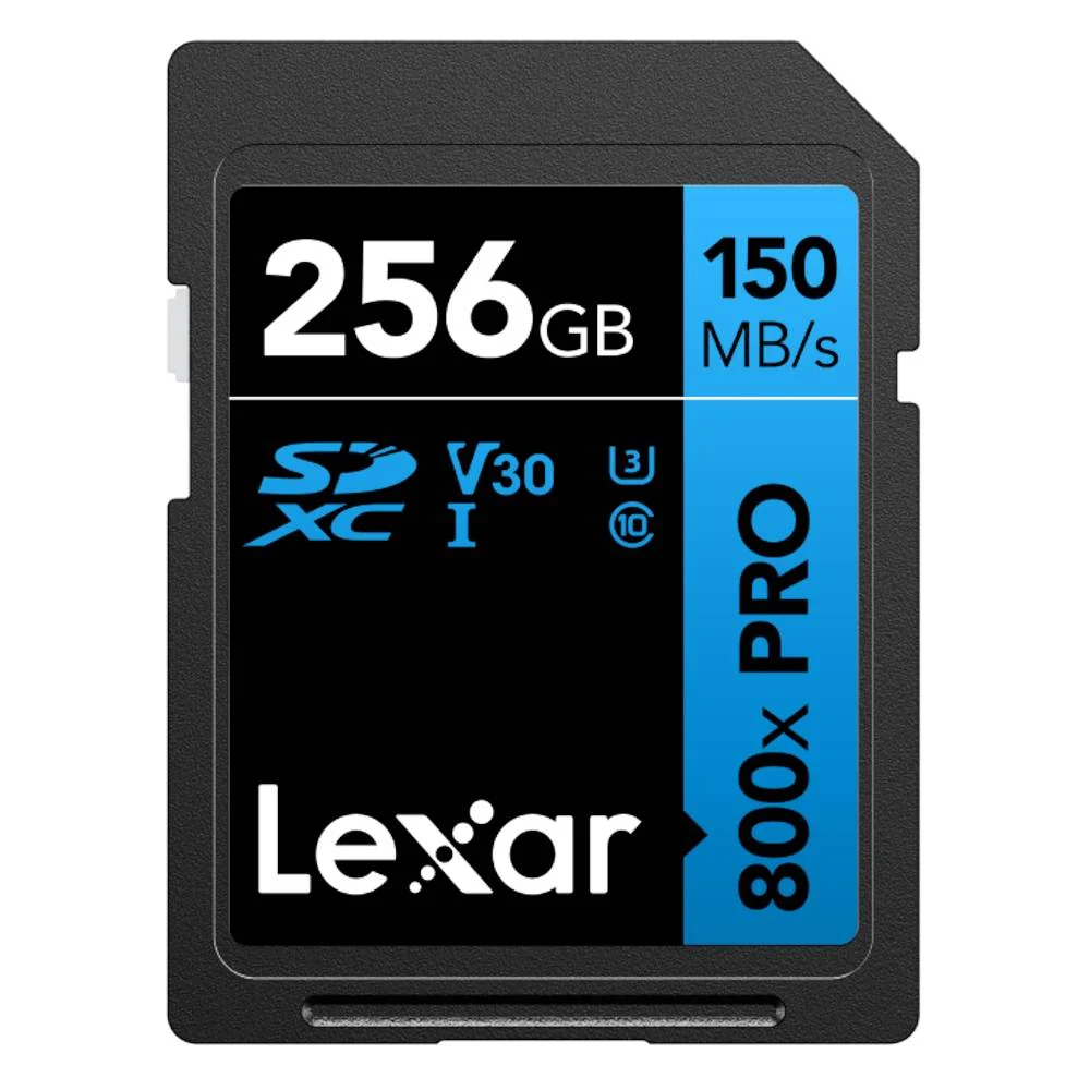 Карта памяти Lexar SDXC 256GB Professional 800x PRO UHS-I U3 V30 (150/45 MB/s)