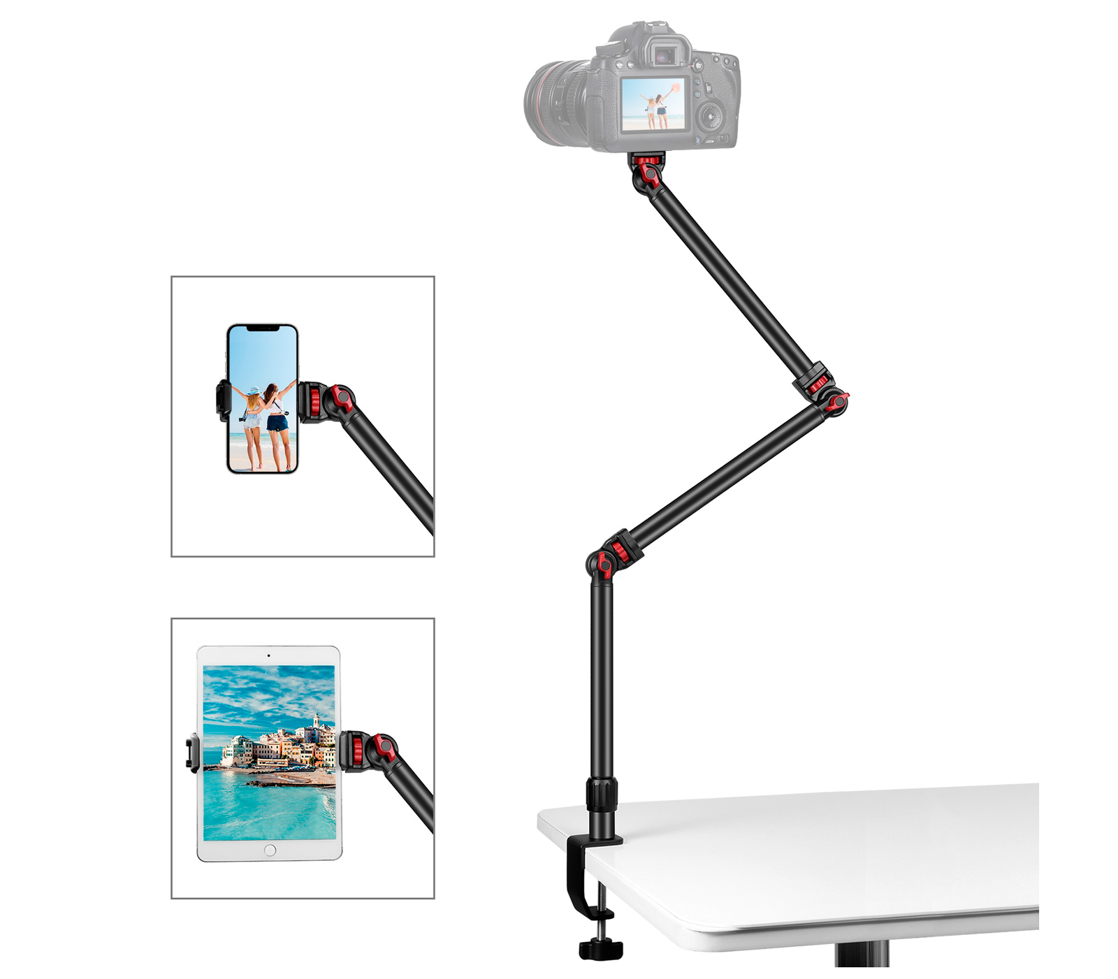 Настольный держатель Puluz PU3103B C-Clamp Desk Stand со струбциной (уцененный)