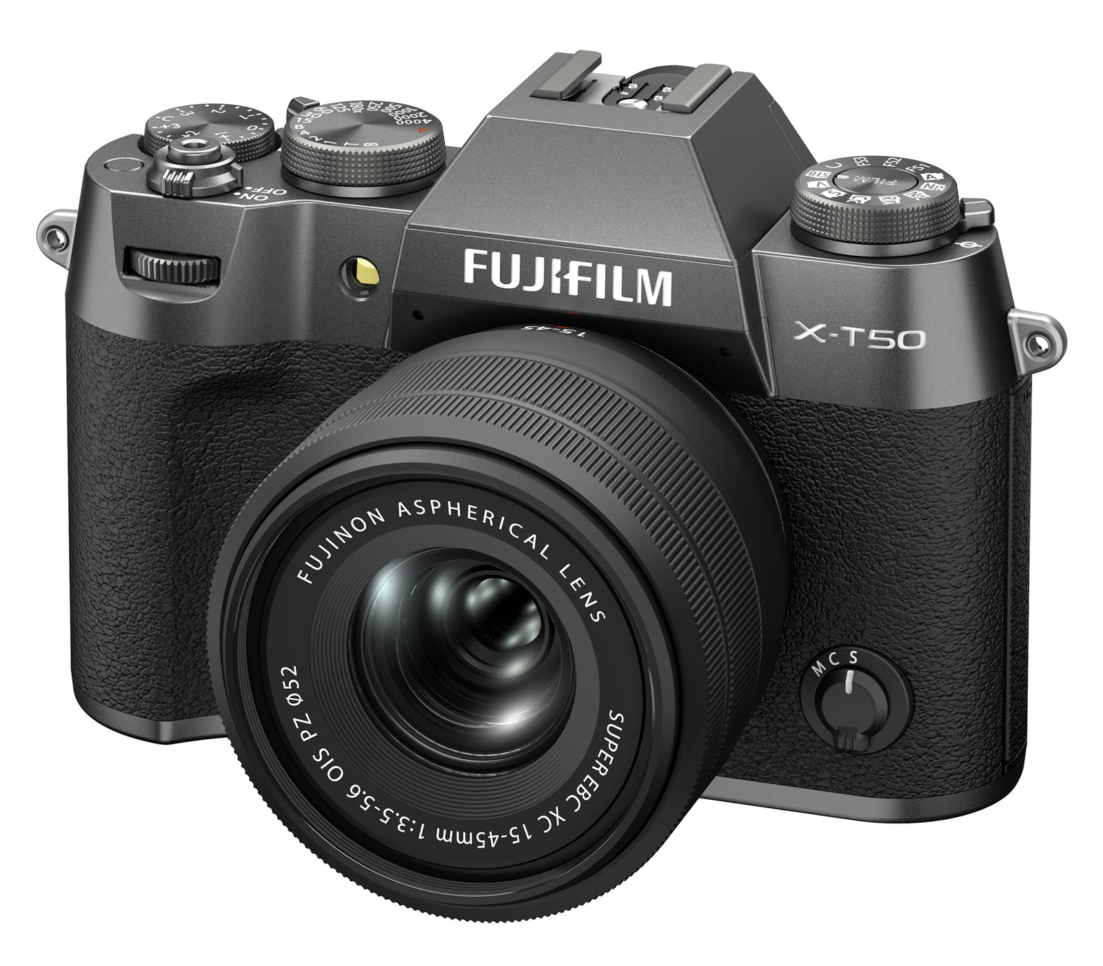 Беззеркальный фотоаппарат Fujifilm X-T50 Kit XC 15-45mm, угольно-серебристый