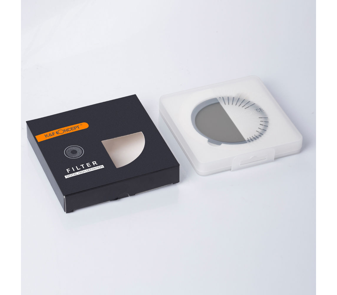 Светофильтр K&F Concept KV32 Slim Variable Fader NDX, ND2-ND400, 72 мм