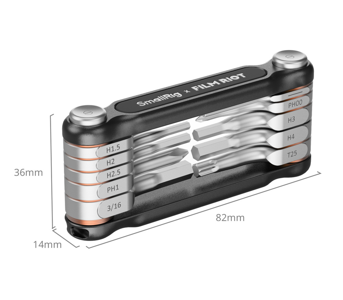 Мультитул SmallRig x Film Riot 4375 10-in-1 Folding Wrench Set, черный