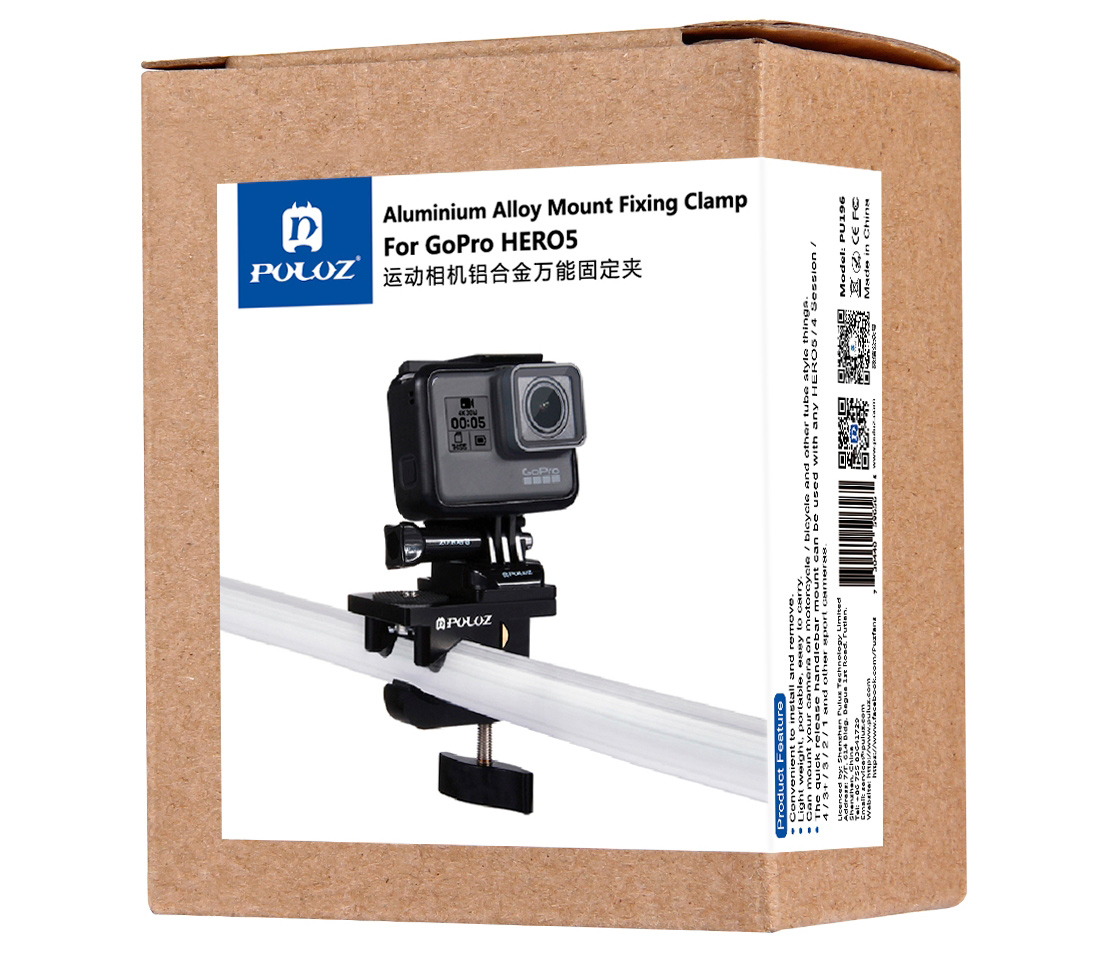 Зажим Puluz PU196 Universal Fixing Clamp для крепления экшн-камеры