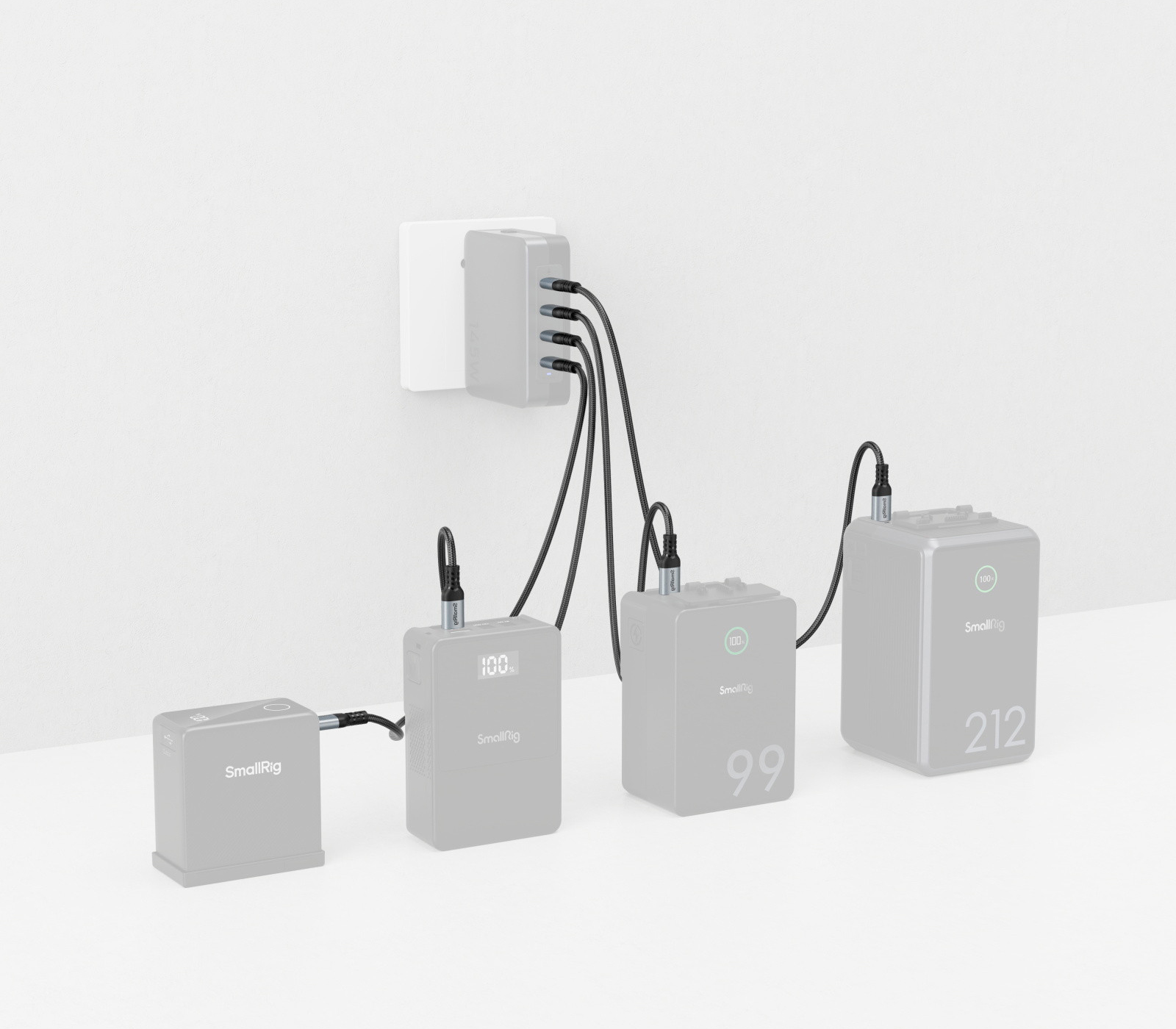 Кабель SmallRig 4908, USB-C / USB-C, 240 Вт, 1 метр, черный