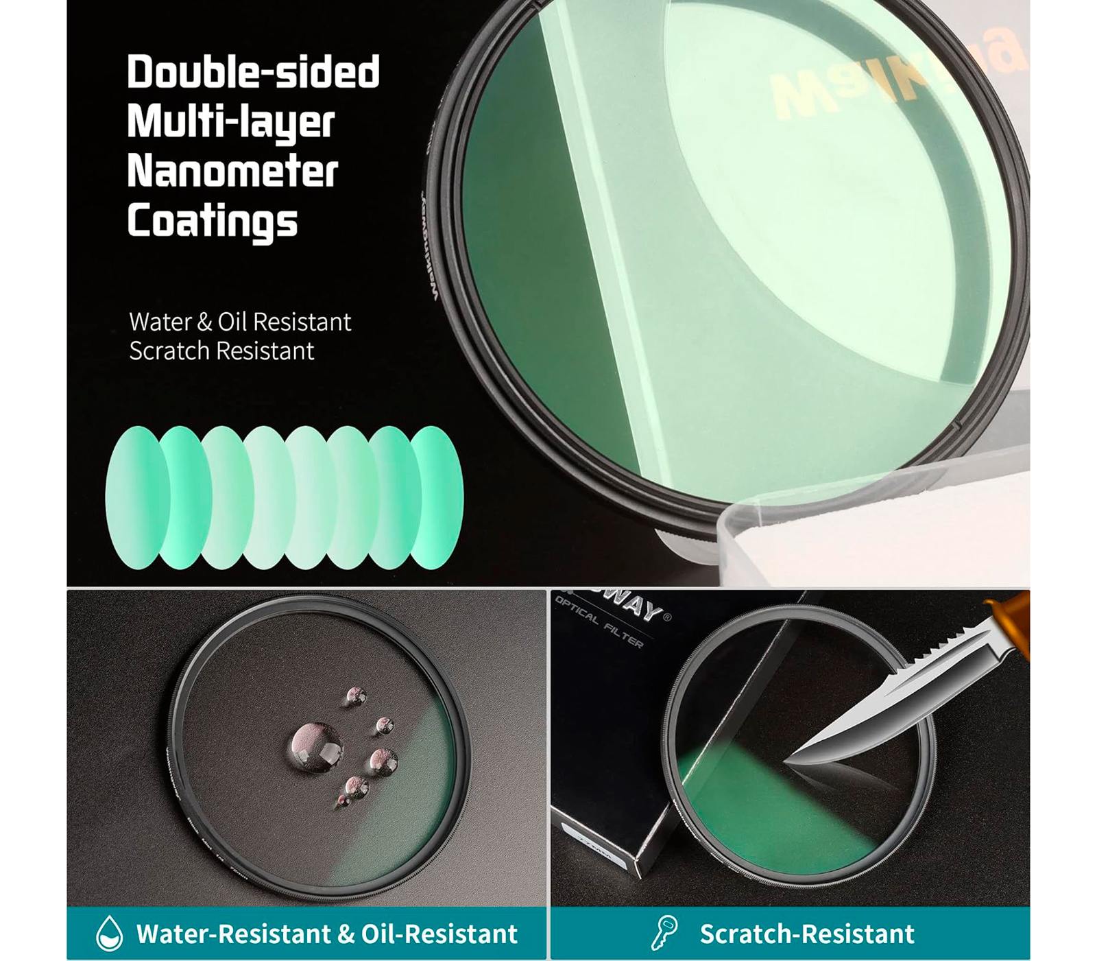 Светофильтр Walking Way Black Mist 1/4 67mm