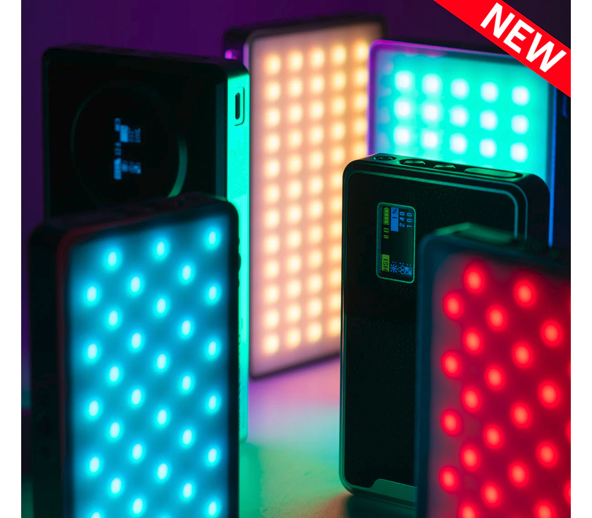 Осветитель Viltrox Retro 08X, 2500-8500К, RGB, 8 Вт