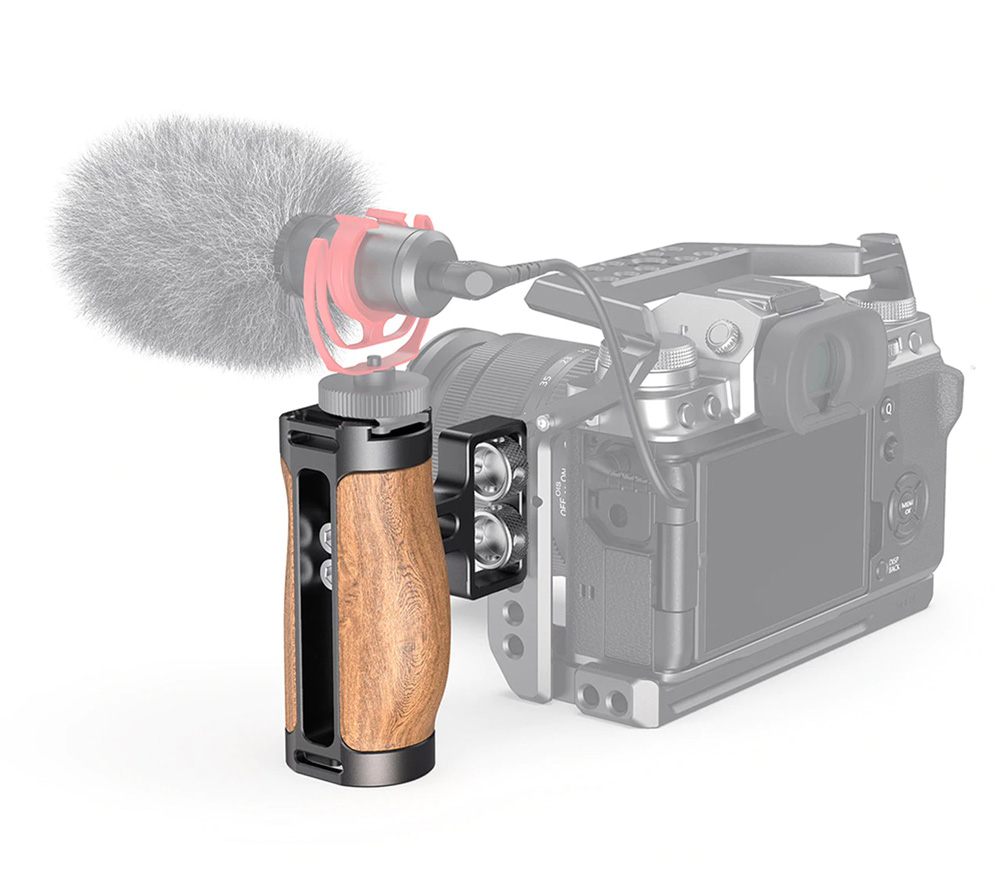 Ручка SmallRig 2913, боковая, деревянная ручка, на 2 винта 1/4"