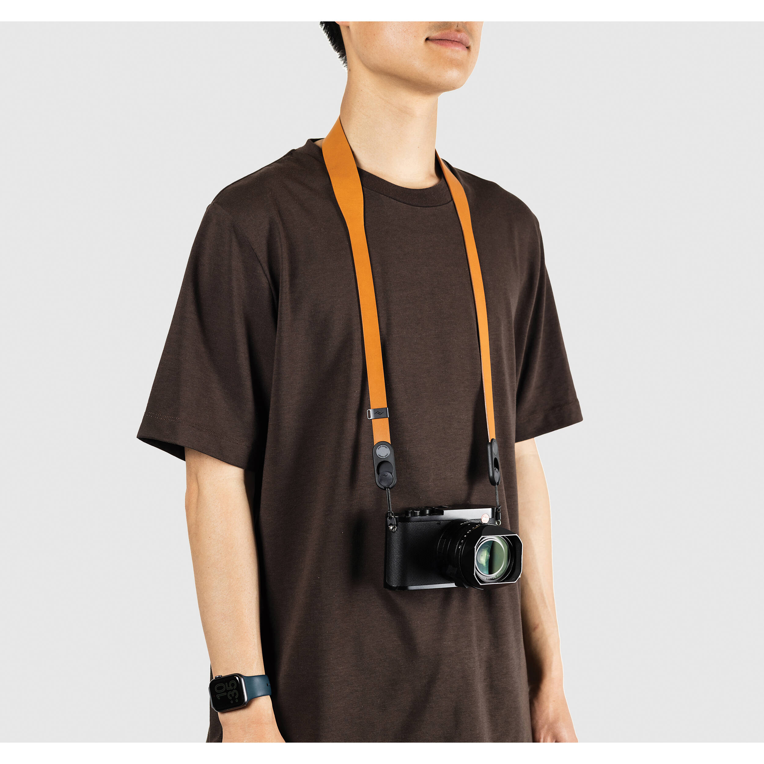 Ремень Peak Design Form Leather Short Amber, янтарный