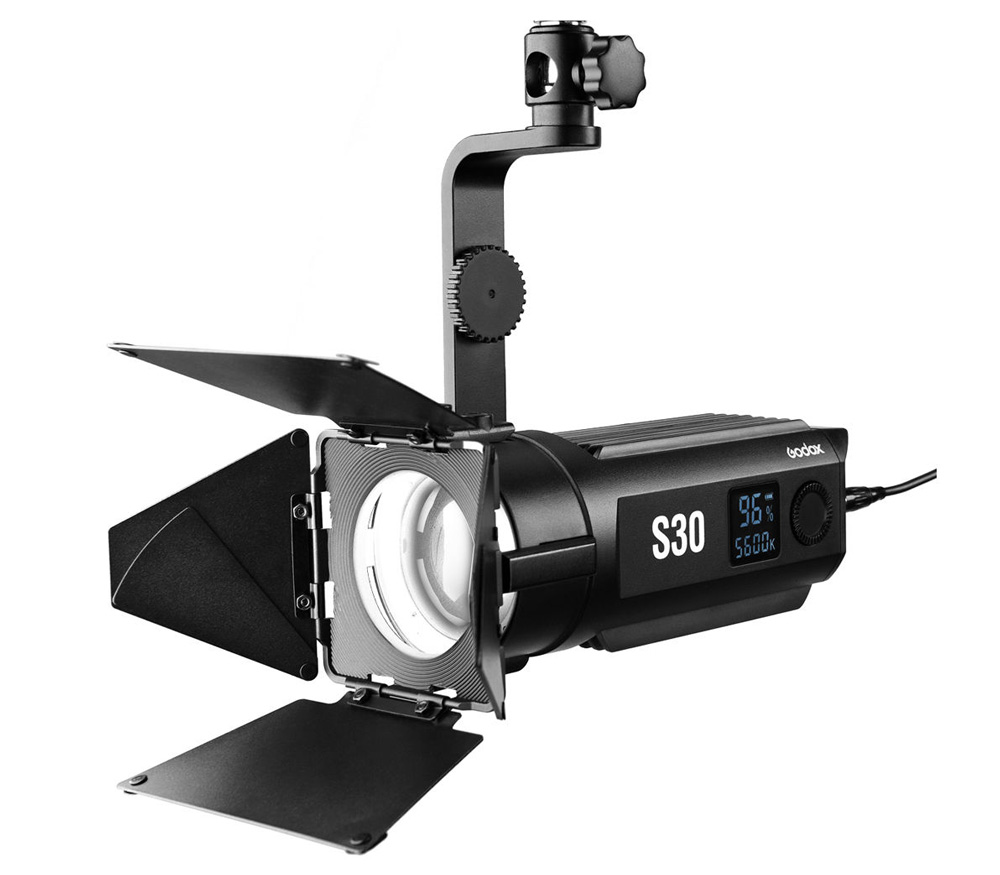 Осветитель Godox S30, светодиодный, фокусируемый, 30 Вт, 5600К