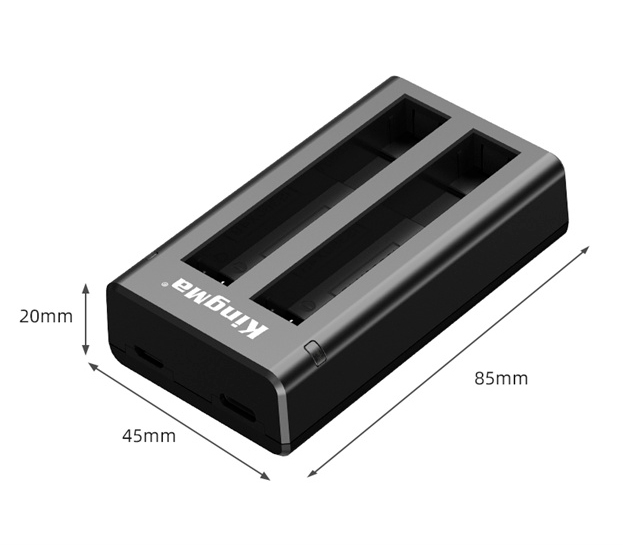 Зарядное устройство Kingma BM066, USB, для 2х аккумуляторов Insta360 One X4