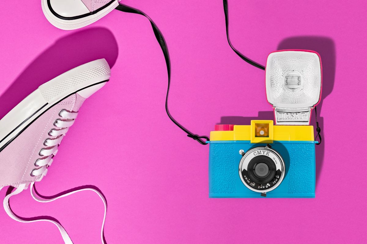 Пленочный фотоаппарат Lomography Diana F+ CMYK