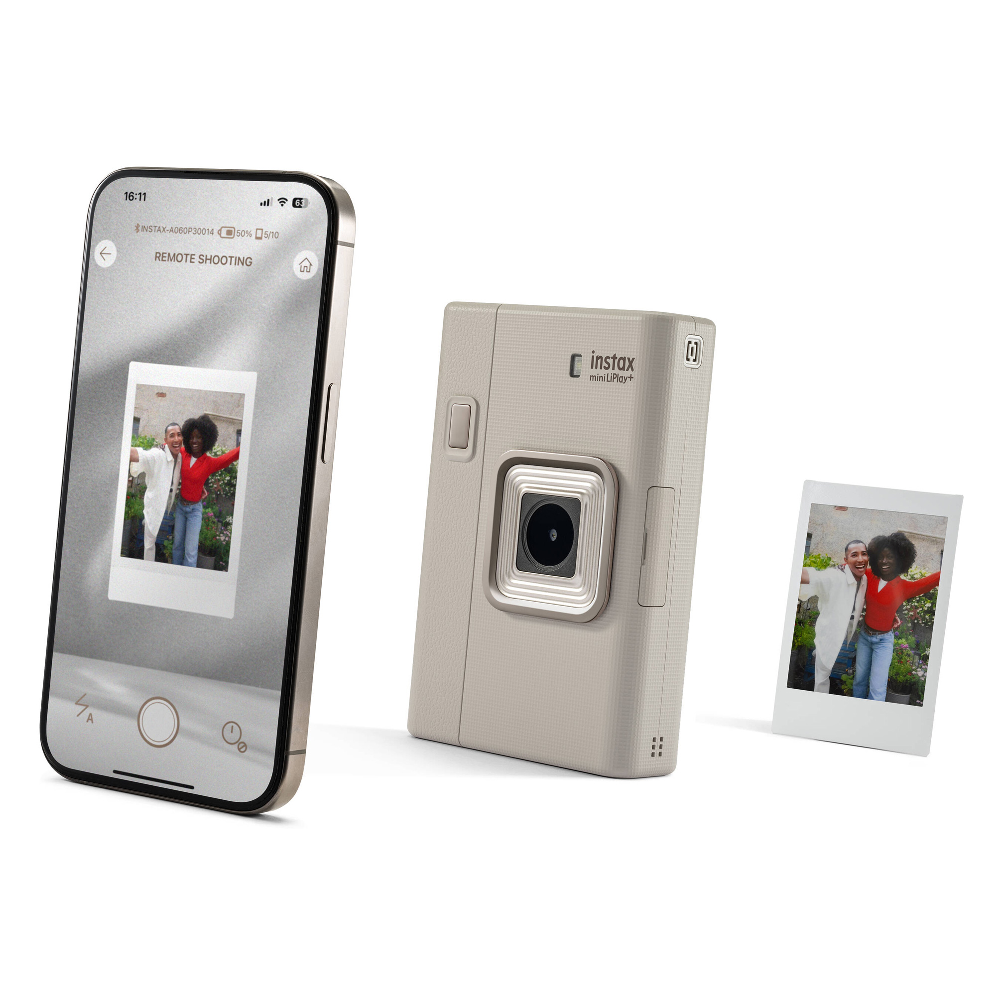 Фотоаппарат моментальной печати Fujifilm Instax MINI LiPlay Plus Sand Beige