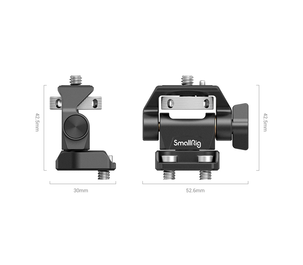 Держатель монитора SmallRig 2904B, поворотный, на 2 винта 1/4"-20