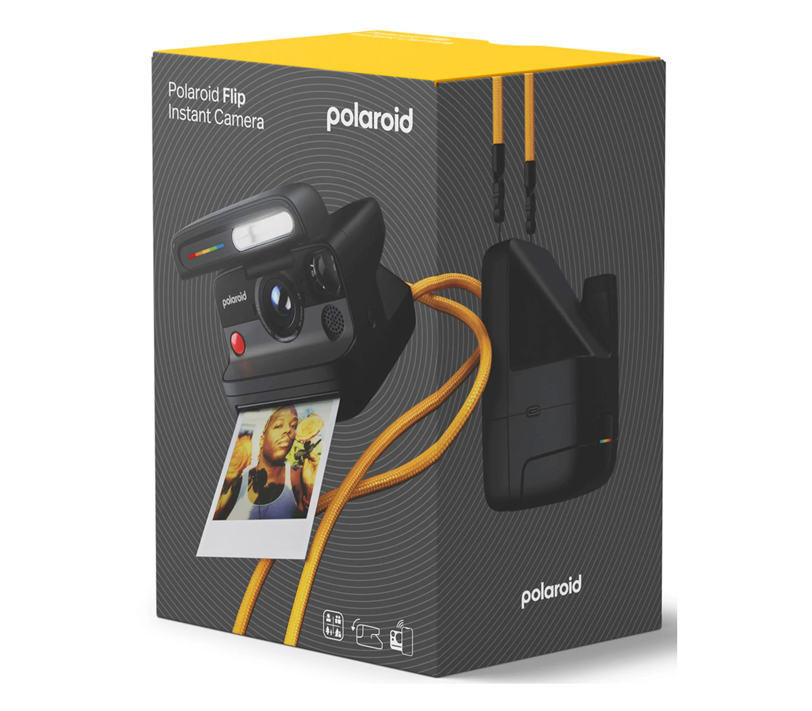 Фотоаппарат моментальной печати Polaroid Flip, черный