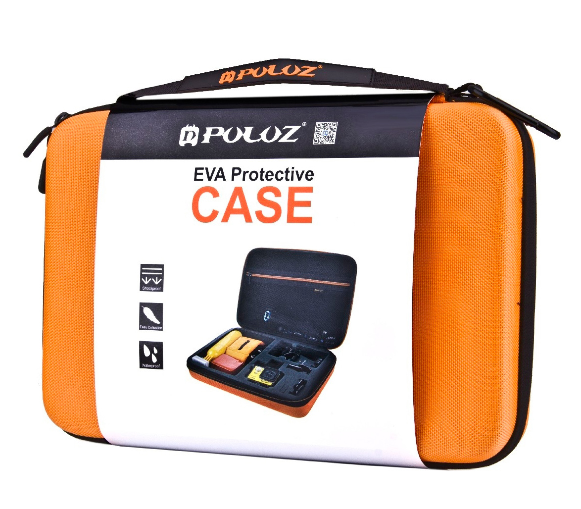 Чехол Puluz PU170 Waterproof Travel Case, 32x22x7 см, оранжевый