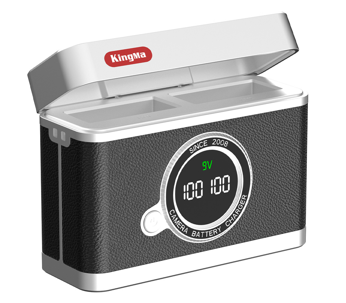 Зарядный кейс Kingma BM070-W126 для 2х Fujifilm NP-W126, черный