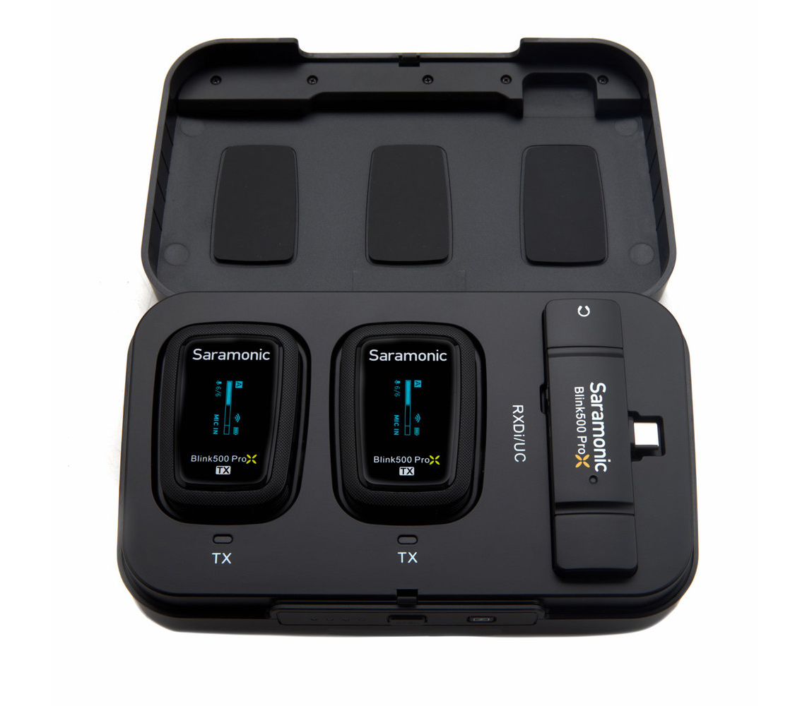 Беспроводная система Saramonic Blink500 ProX B6, TX+TX+RXUC, 2.4 ГГц, USB Type-C
