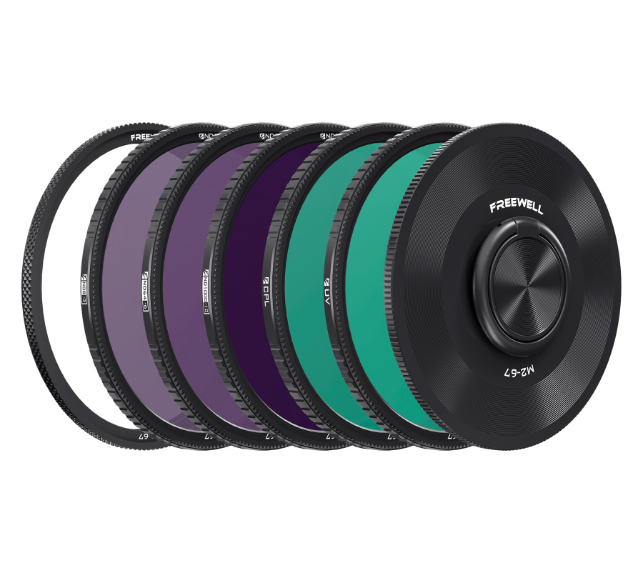 Комплект фильтров Freewell M2 Magnetic Quick Swap 5-pack 67mm: ND8, ND64, ND1000, CPL, UV