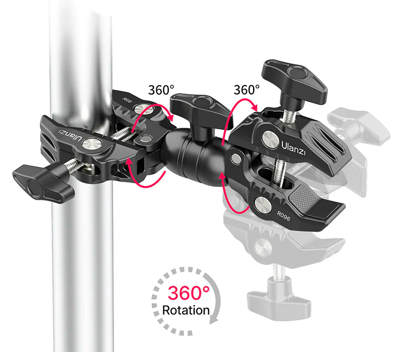 Двойной зажим Ulanzi R096 Double Super Clamp
