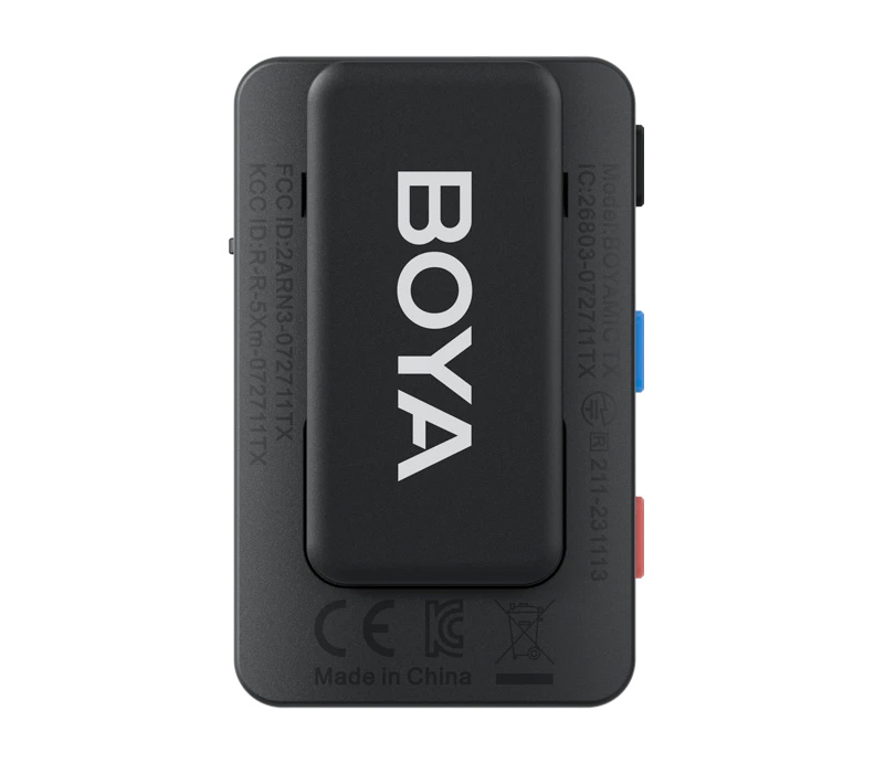 Беспроводная система Boya BOYAMIC 2.4 ГГц, TX+TX+RX, 3.5мм TRS, USB-C, Lightning, кейс