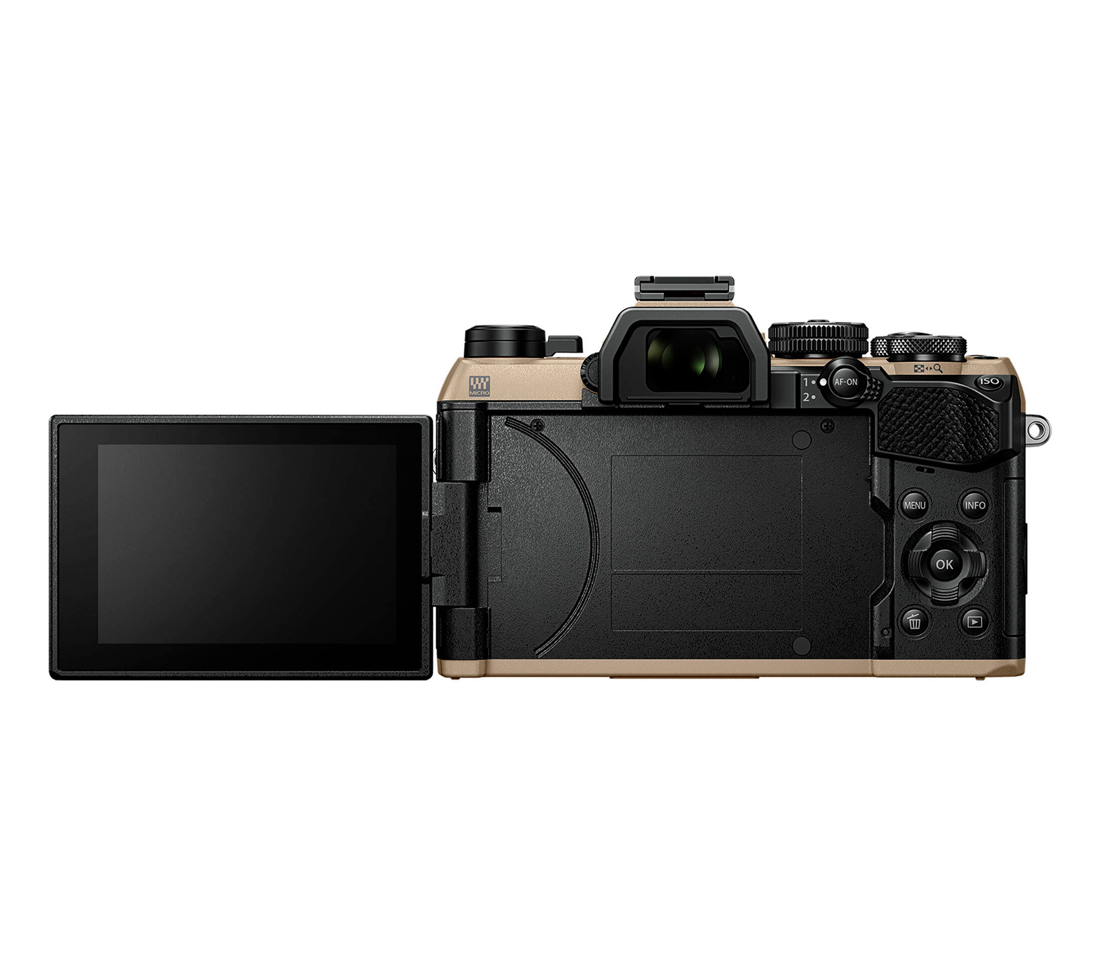 Беззеркальный фотоаппарат OM System OM-5 Mark II Kit 12-45mm f/4 песочно-бежевый