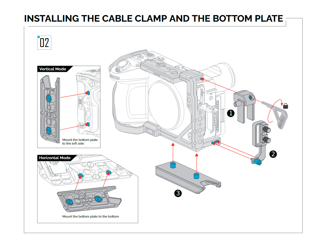 Клетка Tilta Camera Cage Lite Kit для Sony FX2, черная