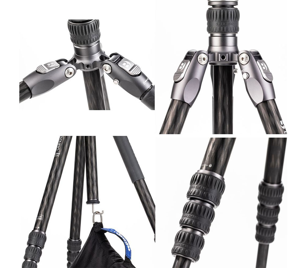 Штатив Benro Rhino FRHN05C с головой VX20, цанговые замки, карбон