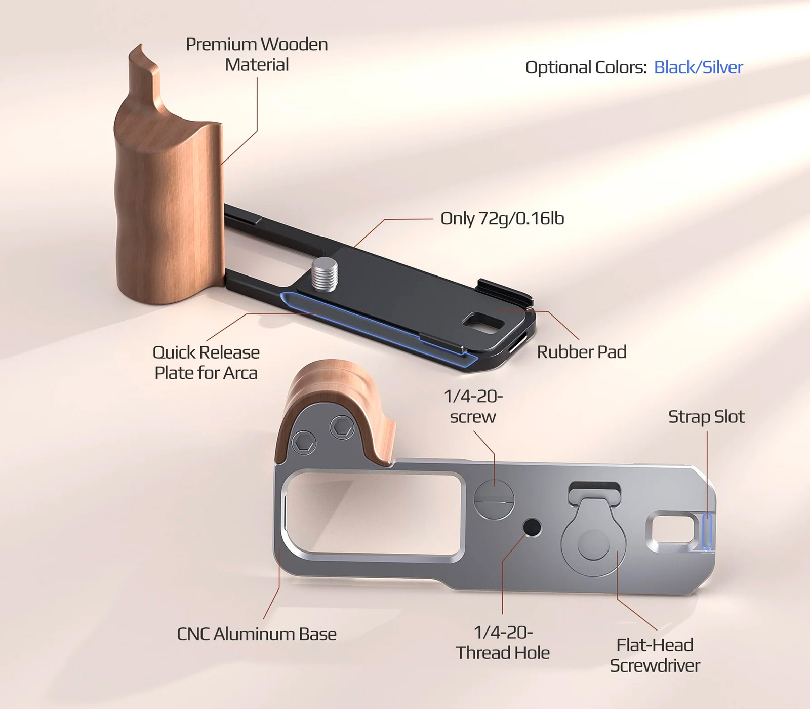 Рукоятка Freewell L Bracket Premium Grip для Fujifilm X100VI, черная