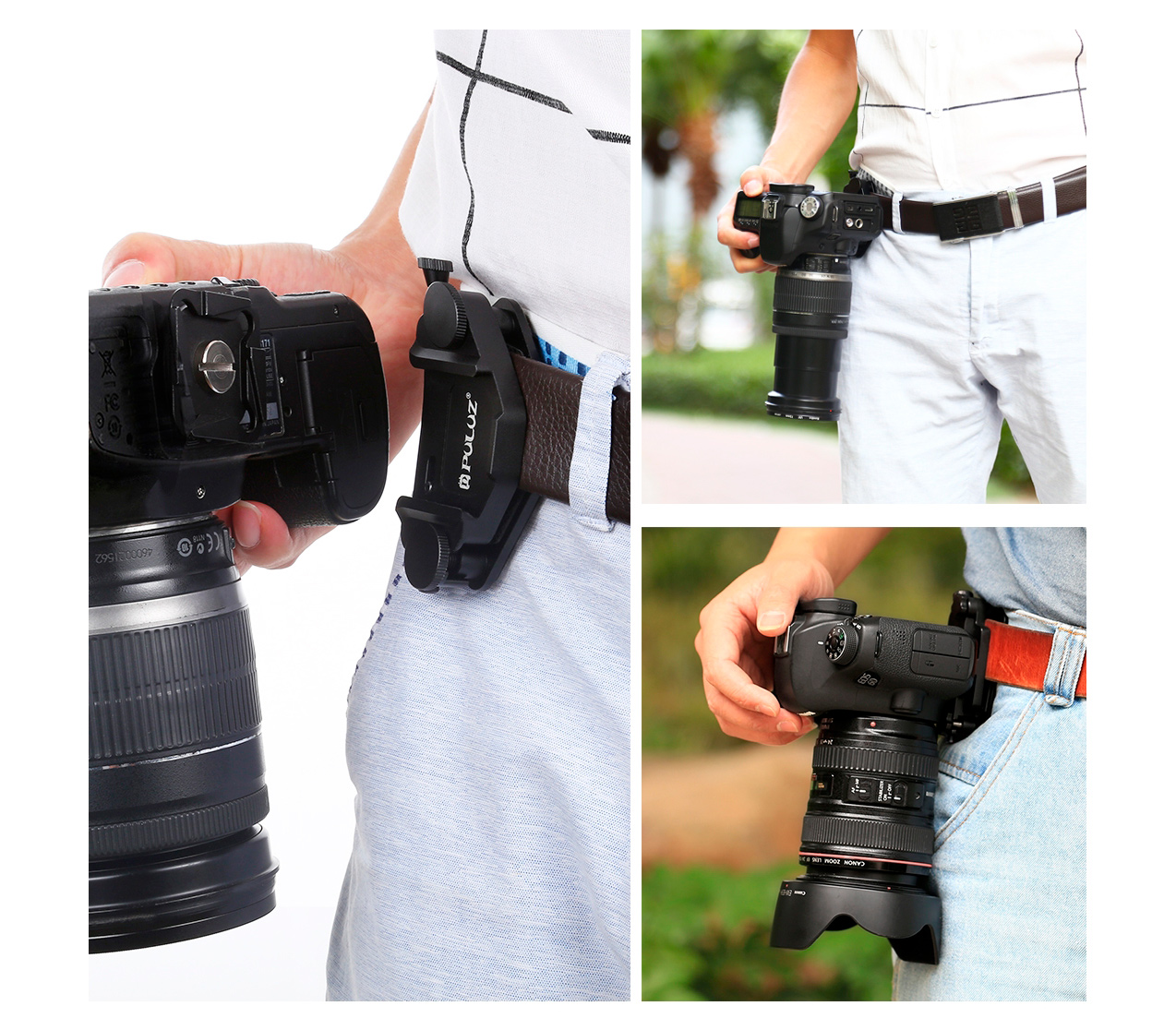 Крепление для камеры Puluz PU272B Capture Camera Clip, на ремень или лямку рюкзака