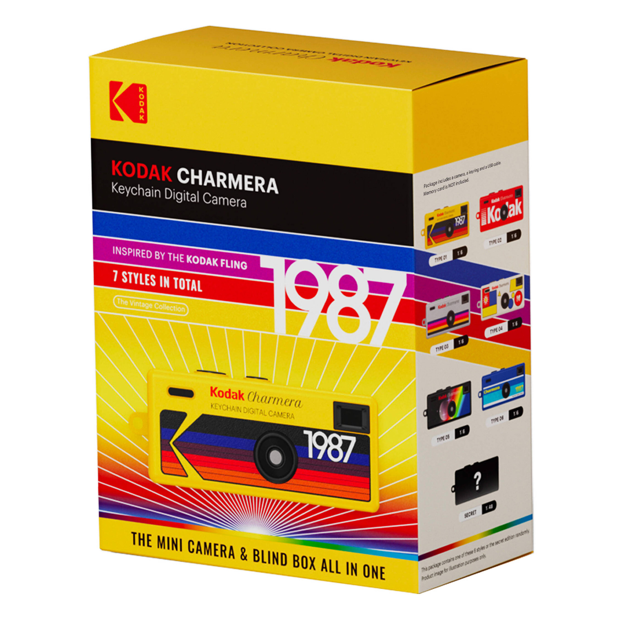 Компактный фотоаппарат Kodak Charmera 1987, 7 цветов в ассортименте
