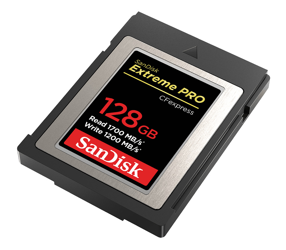 Карта памяти SanDisk CFexpress Type B 128GB Extreme Pro, чтение 1700, запись 1200 МБ/с (уцененный)