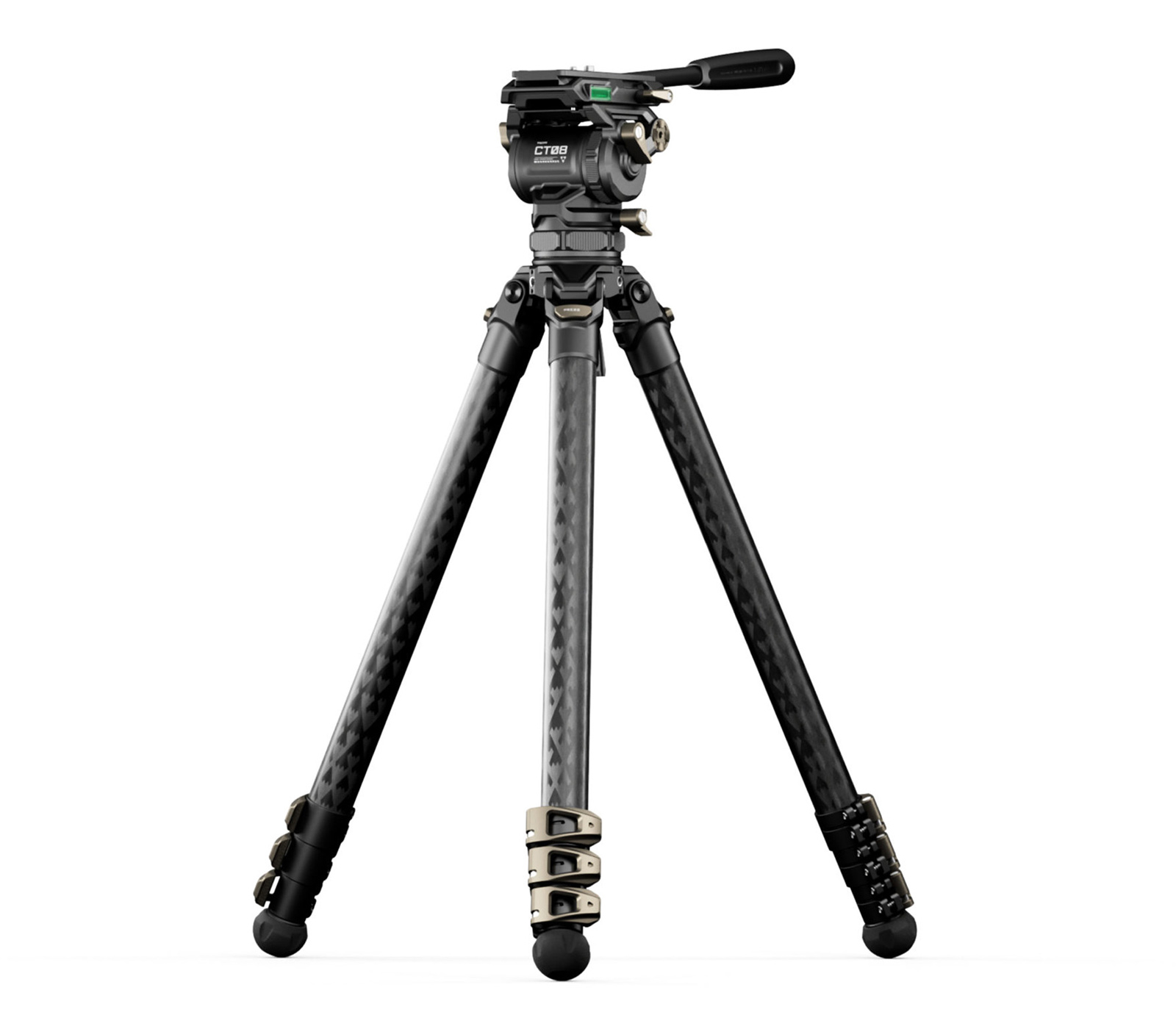 Штатив Tilta CT08 c головой Cine Fluid Head, до 8 кг, карбоновый