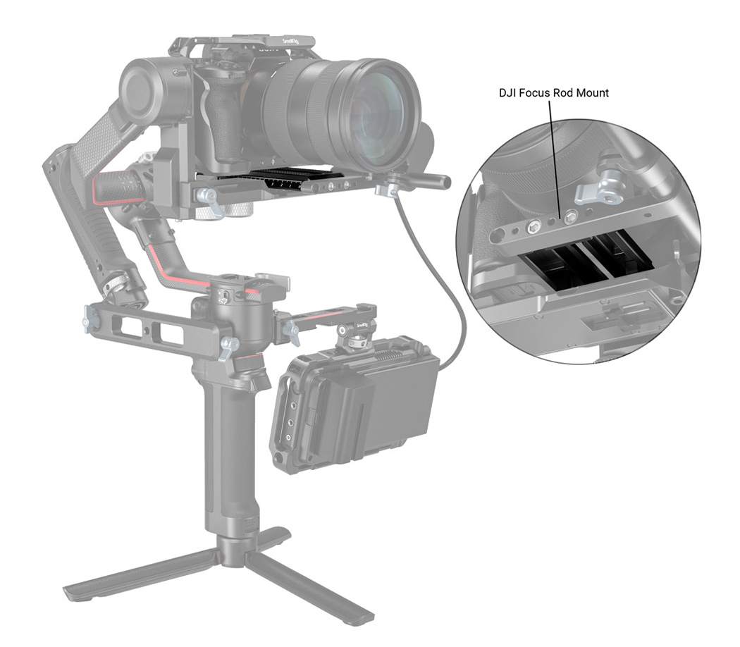 Быстросъемная площадка SmallRig 3158B стандарта Manfrotto 500, для DJI RS