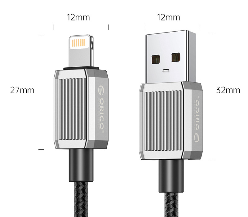 Кабель Orico GQZ12-10 USB 2.0 Type-A / Lightning, до 12 Вт, 1 м