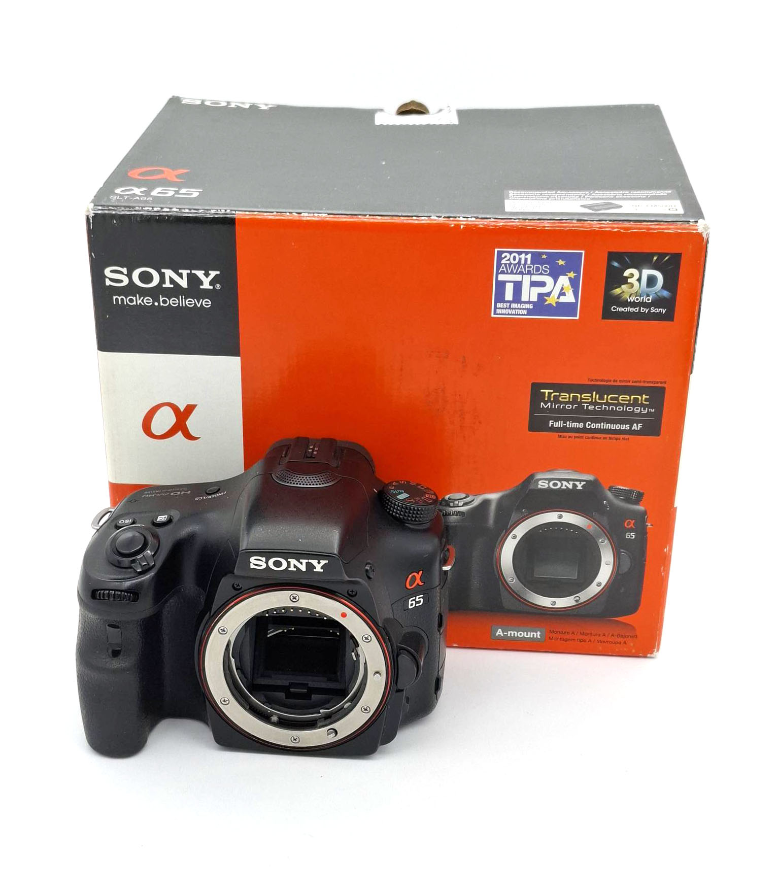 Зеркальный фотоаппарат Sony Alpha SLT-A65 Body (состояние 4) (б/у)