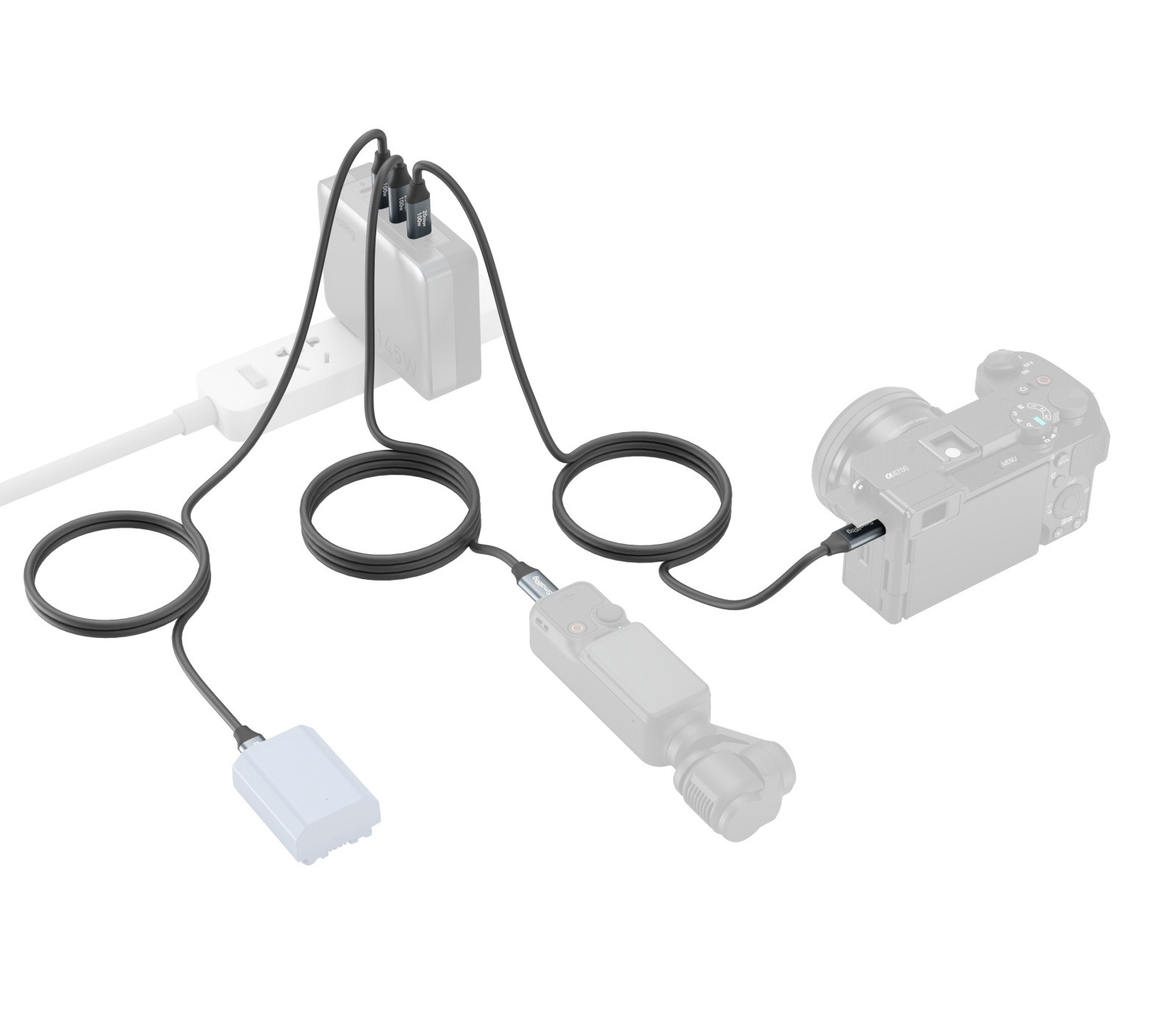 Кабель SmallRig 4789, USB-C / USB-C, 100 Вт, 60 см, черный