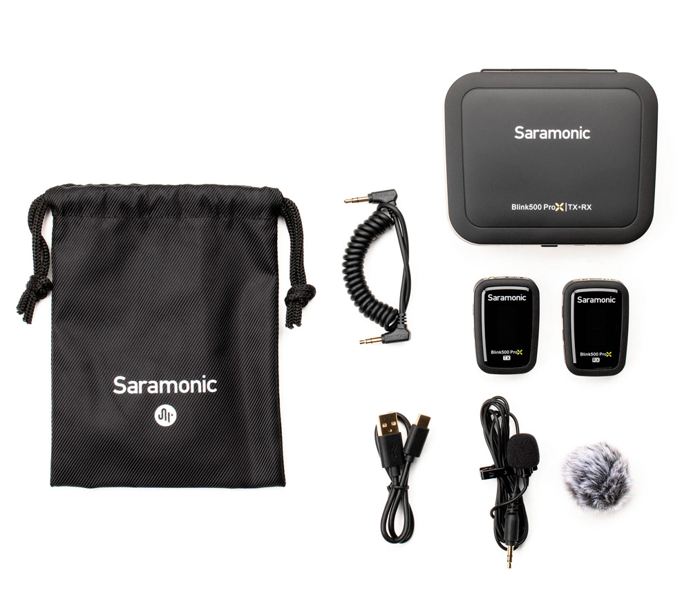 Беспроводная система Saramonic Blink500 ProX B1, TX+RX, 2.4 ГГц, 3.5 мм TRS / TRRS