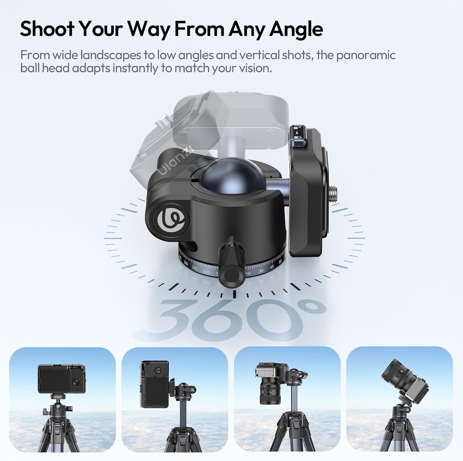 Штатив Ulanzi OMBRA II YING Tripod Black, черный (T156)