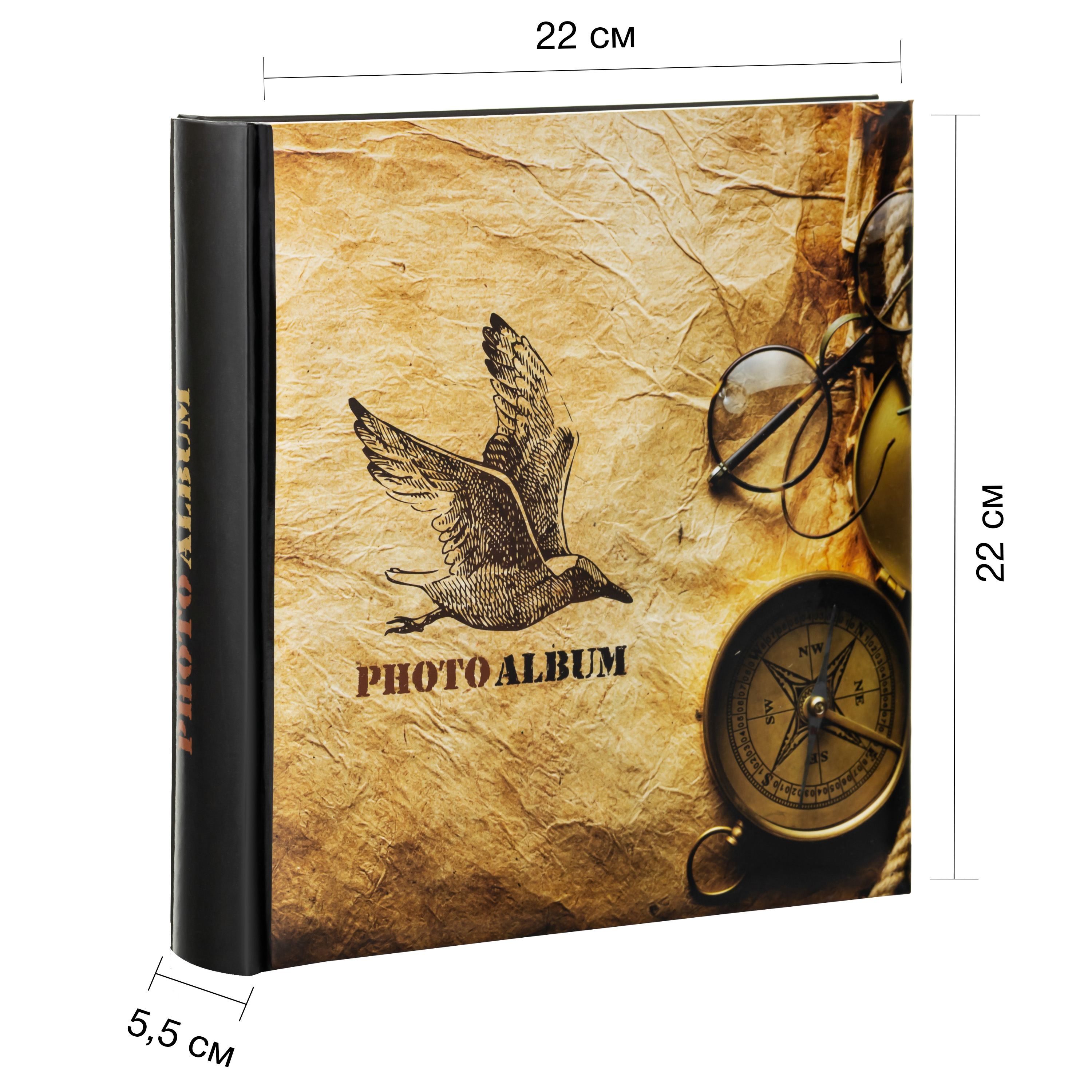 Фотоальбом Fotografia 10x15 см 200 фото, книжный переплет, «Путешествие», FA-BBM200 - 409
