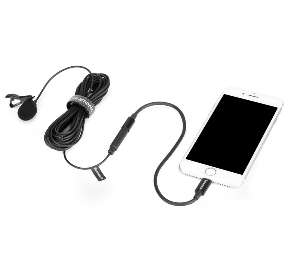 Микрофон Saramonic LavMicro U1B, петличный, 3.5 мм TRS + Lighting