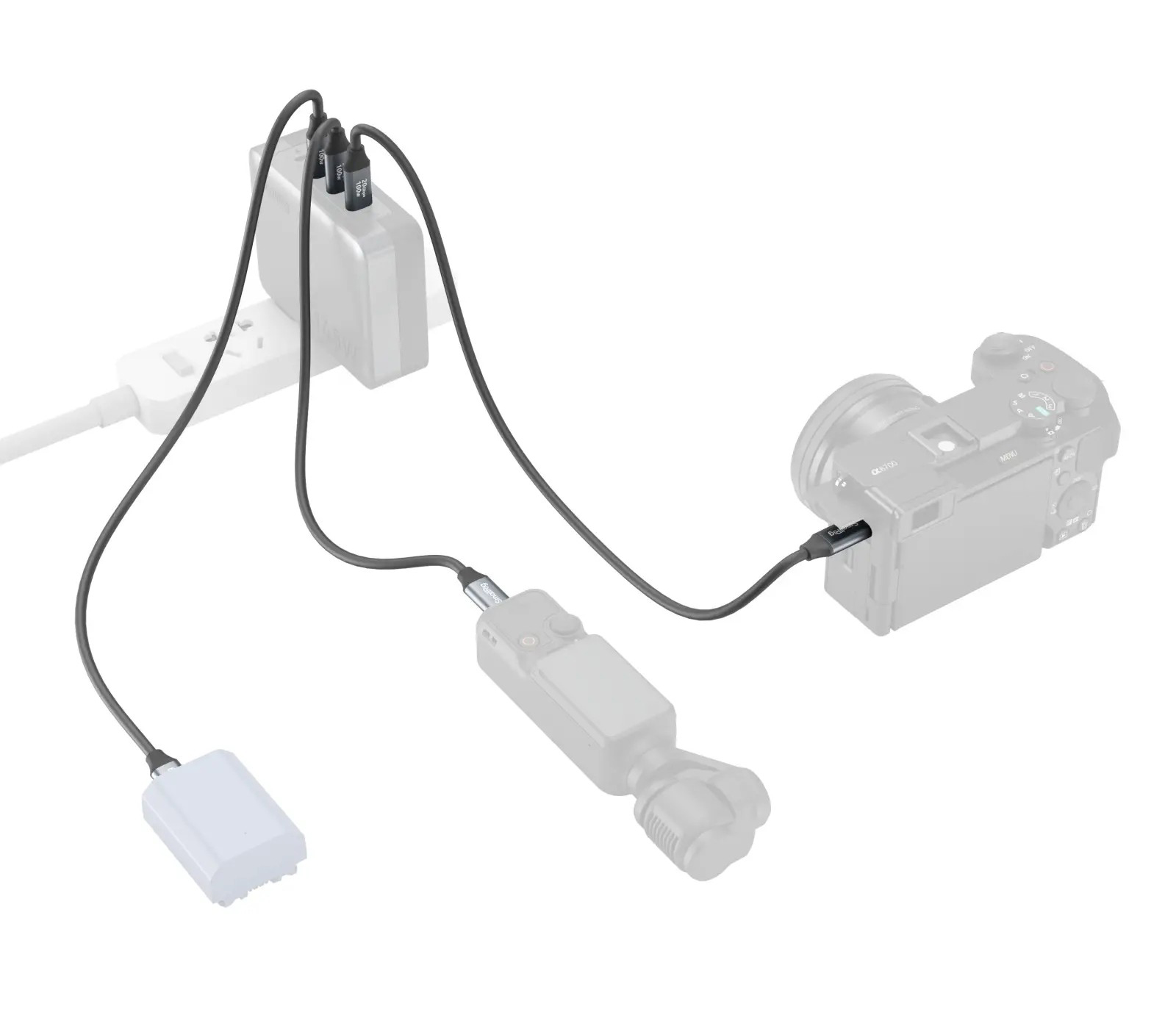Кабель SmallRig 4788, USB-C / USB-C, 100 Вт, 35 см, черный