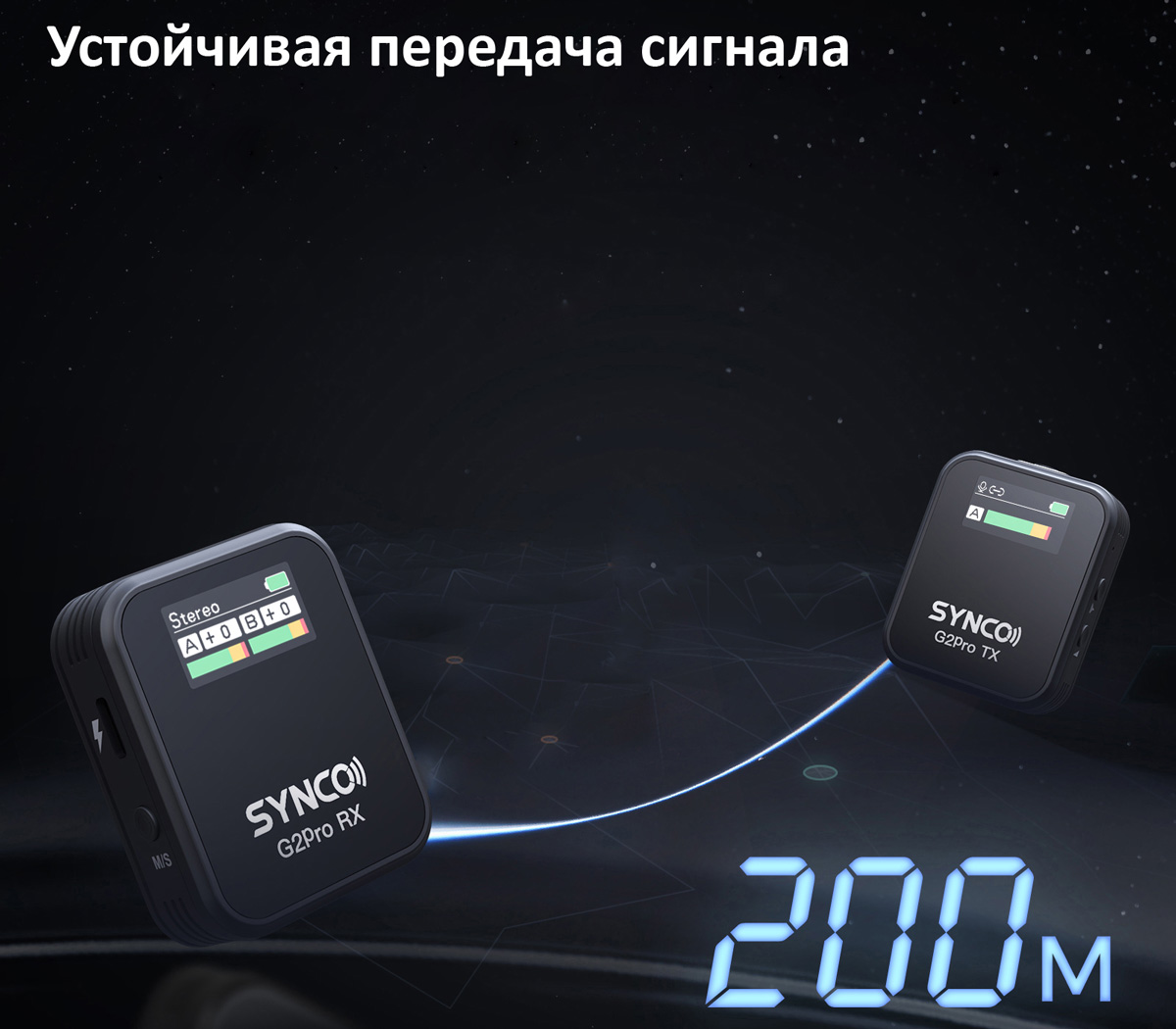 Беспроводная система Synco G2 A1 Pro, TX+RX, 2.4 ГГц, 3.5 TRS / TRRS, USB, USB-C