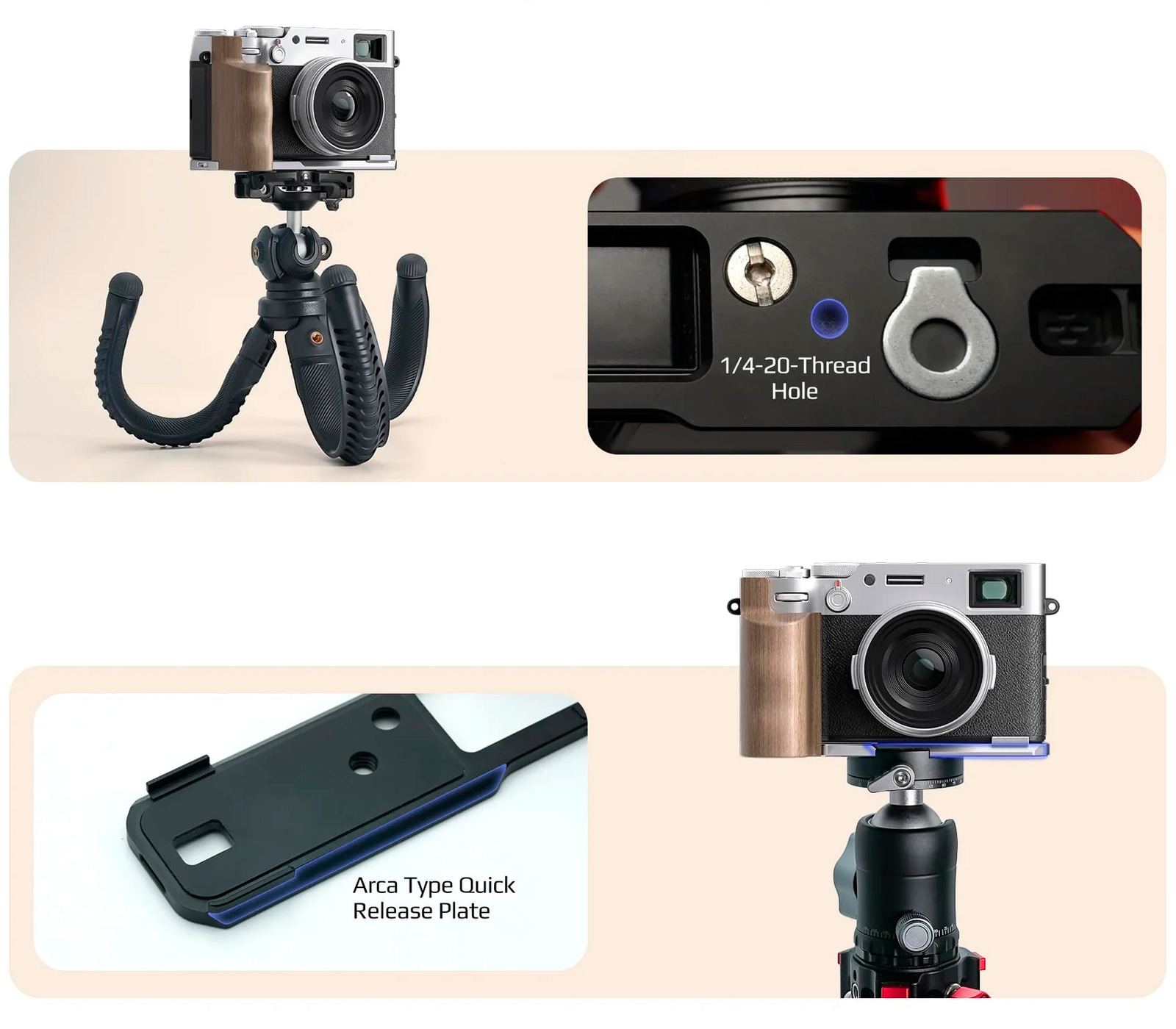Рукоятка Freewell L Bracket Premium Grip для Fujifilm X100VI, черная