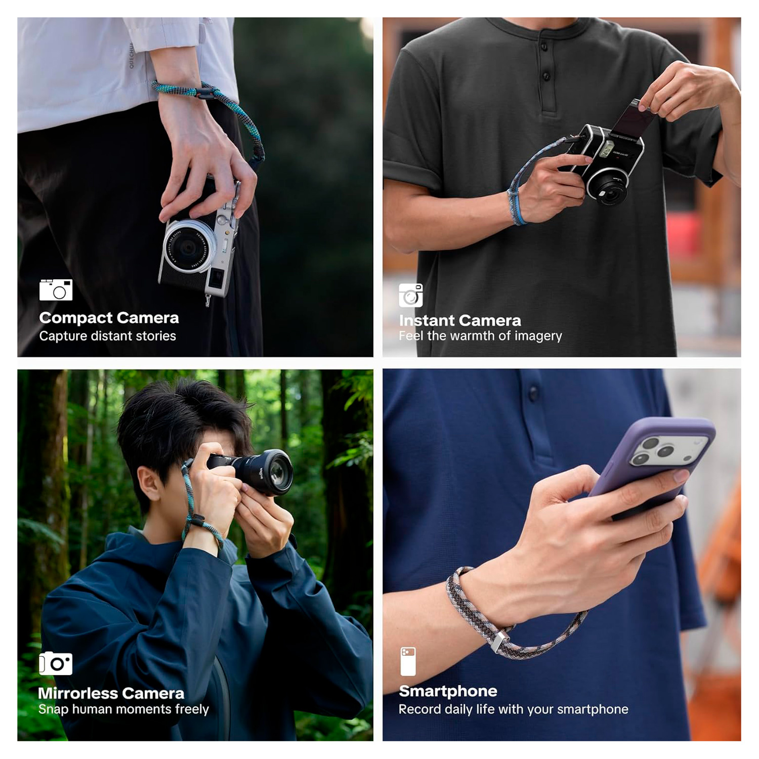 Наручный ремень PGYTECH Camera Wrist Strap Slim Outdoor, цвет Wilderness Green