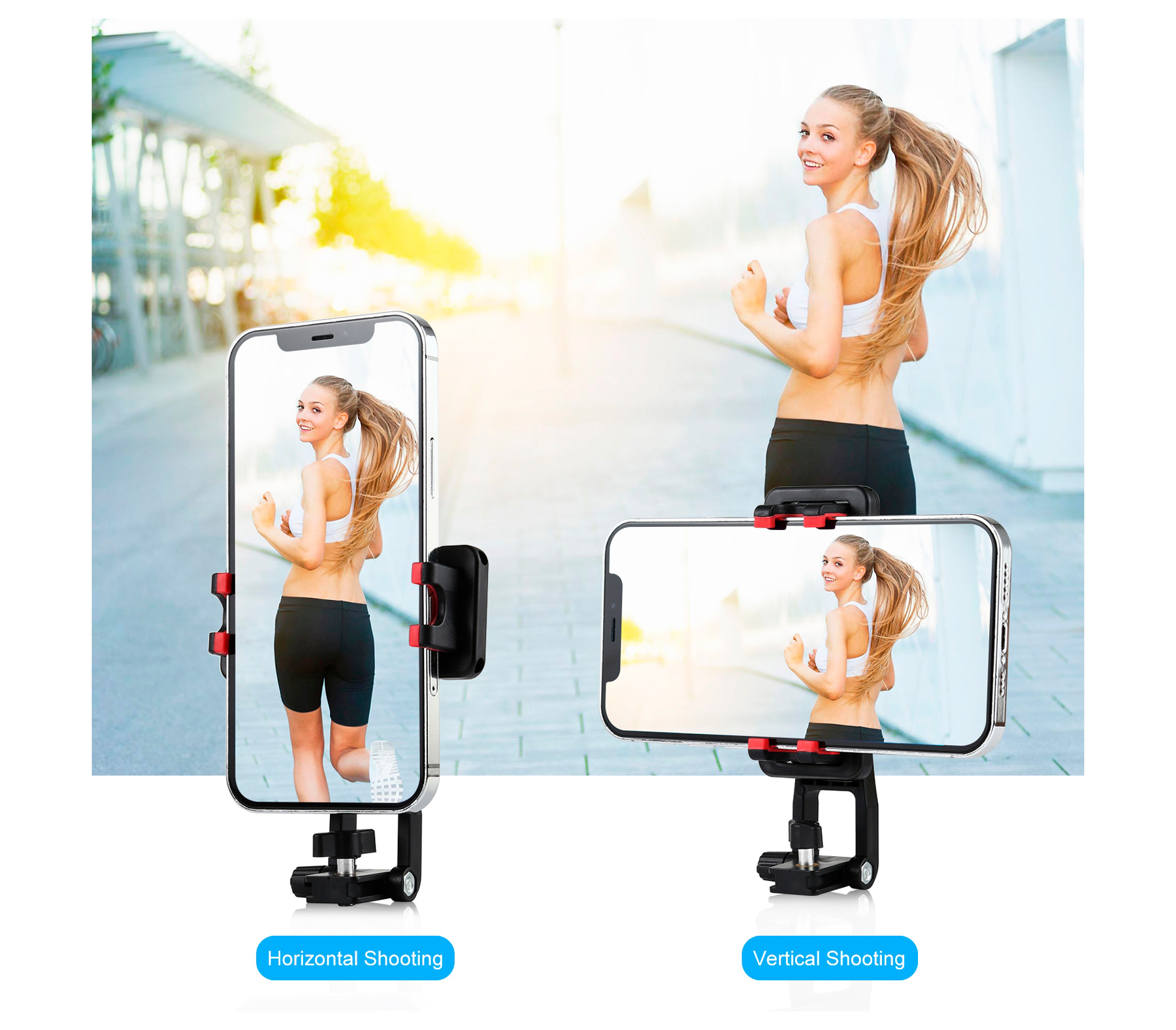 Держатель для телефона Puluz PU536B, в башмак, с регулировкой ориентации