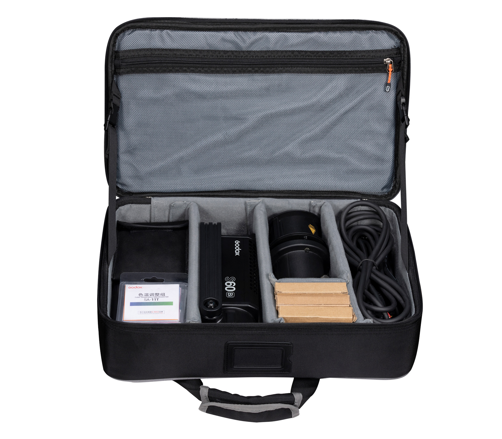 Осветитель Godox S60Bi-K1, светодиодный, фокусируемый, 2800-6500 К, 77 Вт, с аксессуарами