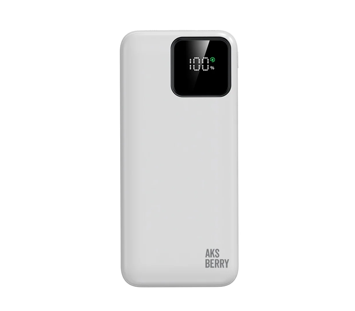 Внешний аккумулятор Aksberry E101 Violet, 22.5 Вт, 10 000 мАч, белый
