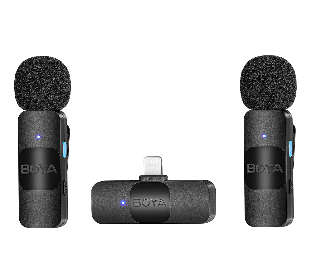 Беспроводная система Boya BY-V2, 2.4 ГГц, TX+TX+RX, Lightning